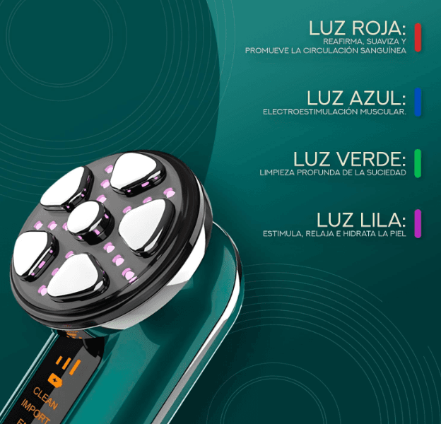 Aparelho Radiofrequência Massajador Facial 5 em 1 - 5ª Geração - 3