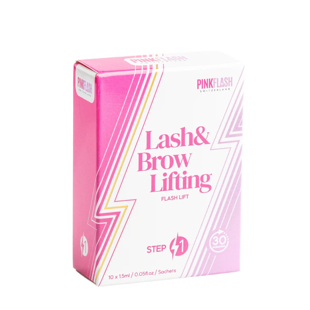 Pink Flash Lash & Brow Lift – Passo 1 Permanente (10 × 1,5 ml) - 2