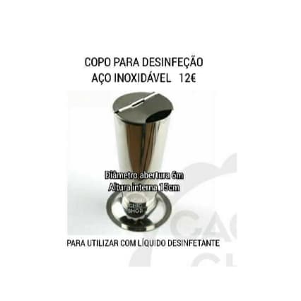 Copo para Desinfeção Inox