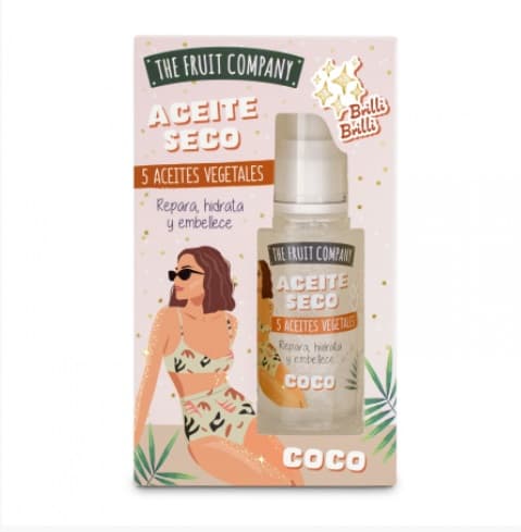 Bronzeador Óleo Seco Glitter Coco 50 ml TFC - The Fruit Company