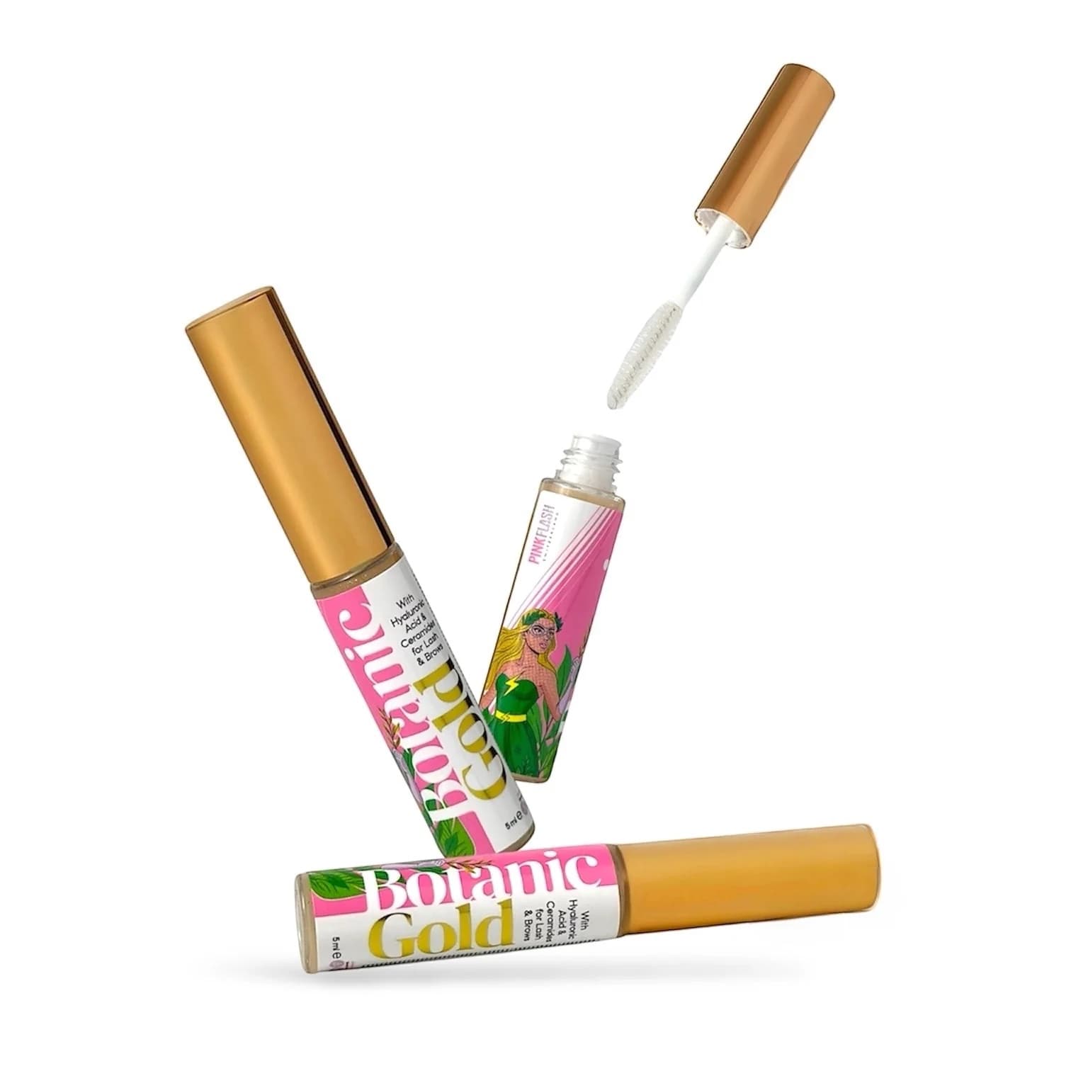 Pink Flash Botanic Gold 5pcs - Pós Tratamento Pestanas e Sobrancelhas - 2