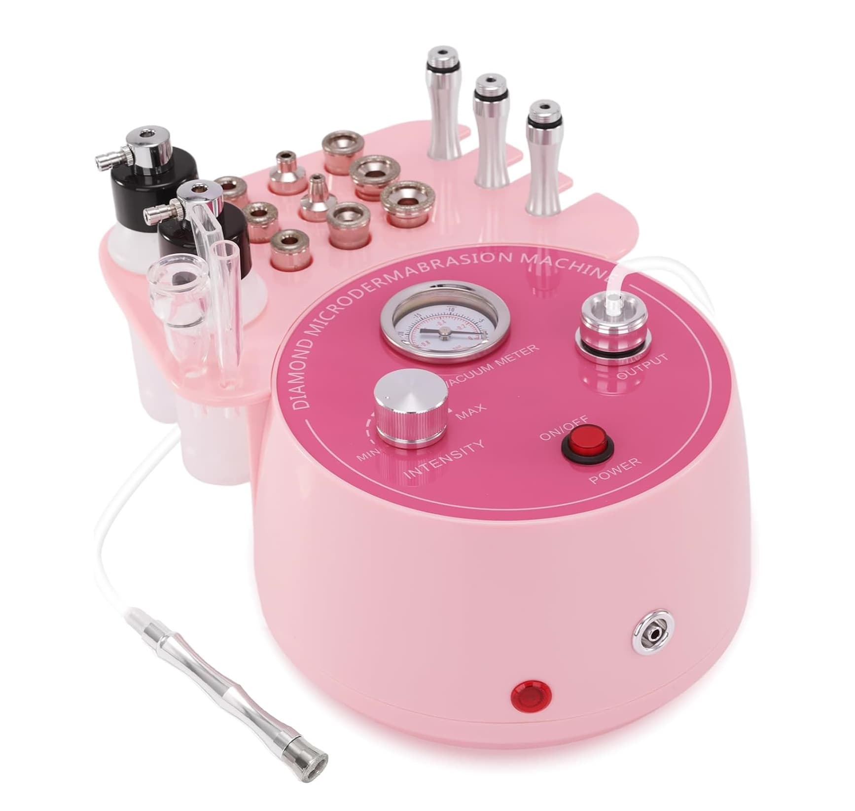 Máquina de Microdermoabrasão de Diamante 3 em 1 Rosa