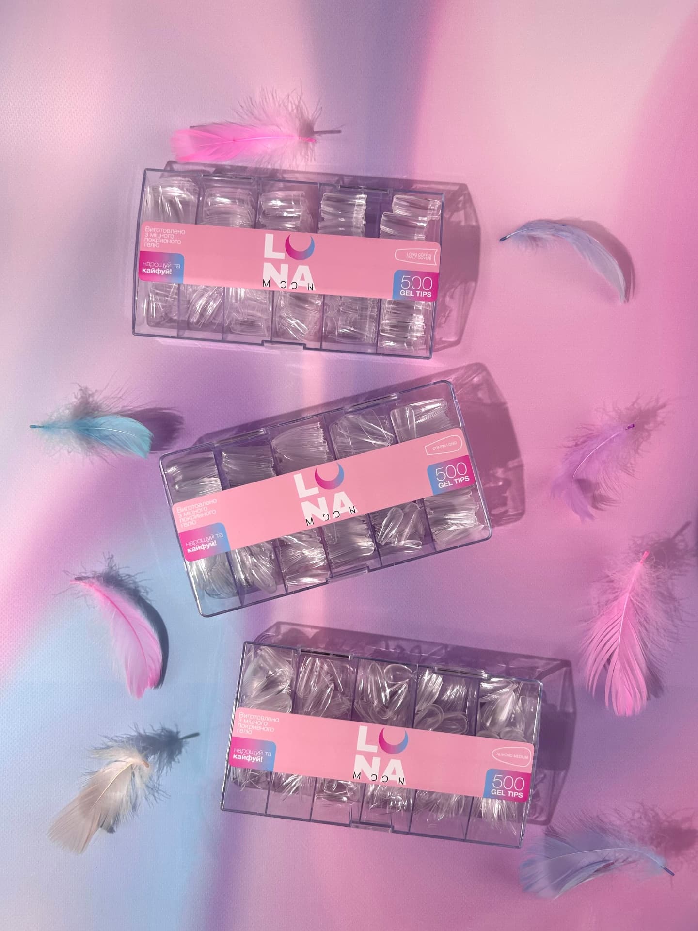 Stiletto Medium Tips 500 pcs – LUNAmoon - 3