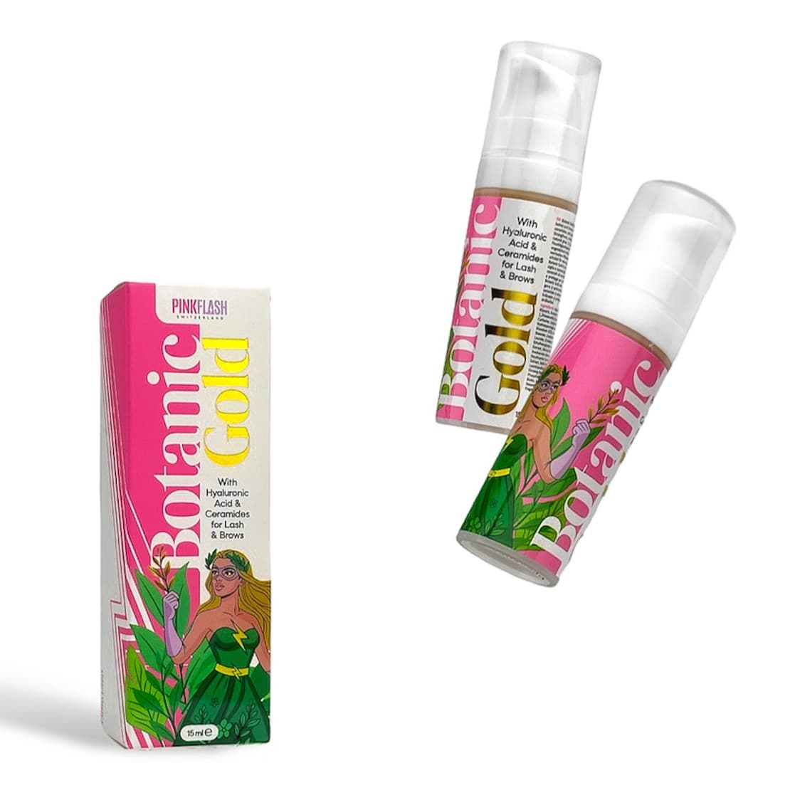 Pink Flash Sérum Botanic Gold 15 ml Lash & Brow