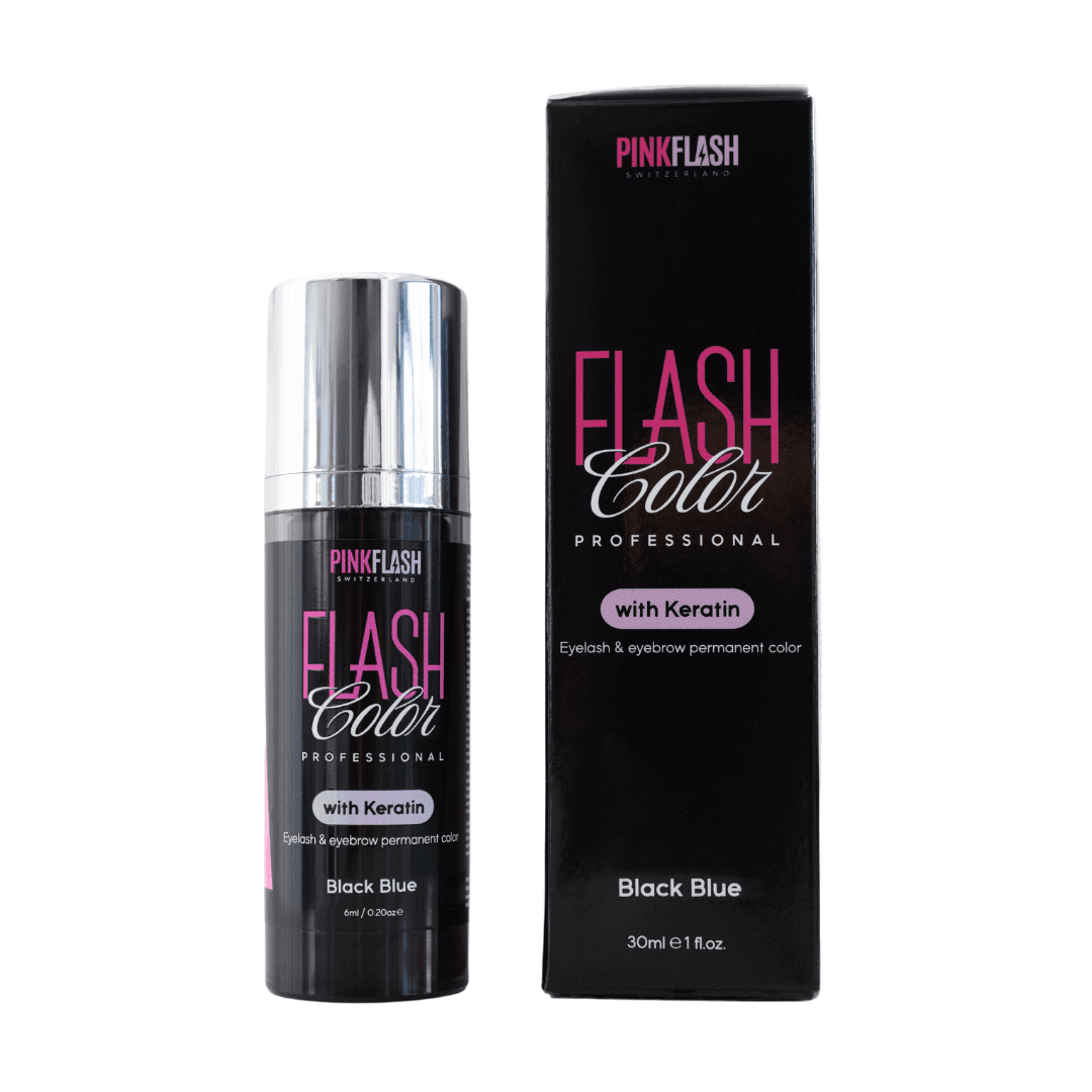 Pink Flash 2 em 1 – Coloração Queratina Black + Oxidante Pestanas e Sobrancelhas - 3