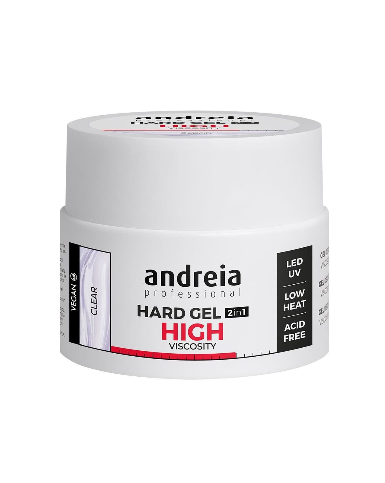 Andreia Hard Gel 2 IN 1 Clear - Alta Viscosidade 44g