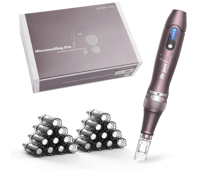 Kit Dr.Pen A10 DermaPen Microneedling Caneta sem Fios + 22 Recargas