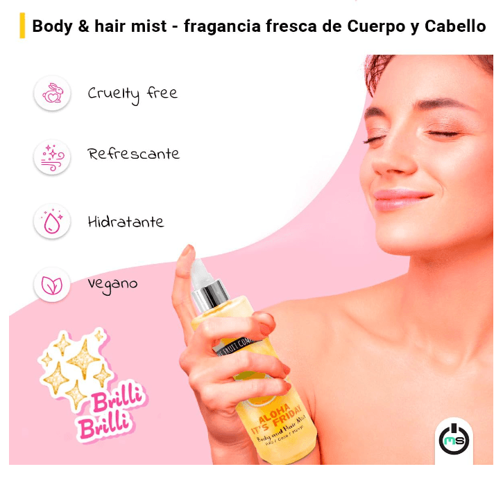 Hair & Body Mist 200 ml | Aroma de Abacaxi Coco Manga -  The Fruit Company - 2