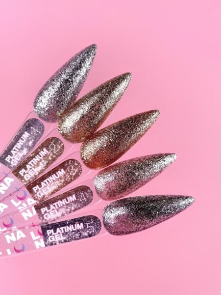 Platinum Gel Nº5 – Prateado Escuro Metálico – 5 ml LUNAmoon - 5