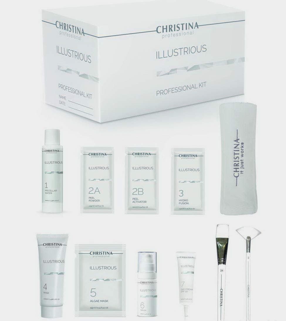 Kit Profissional illustrious 7 Produtos Clareamento de Manchas e Rejuvenescimento