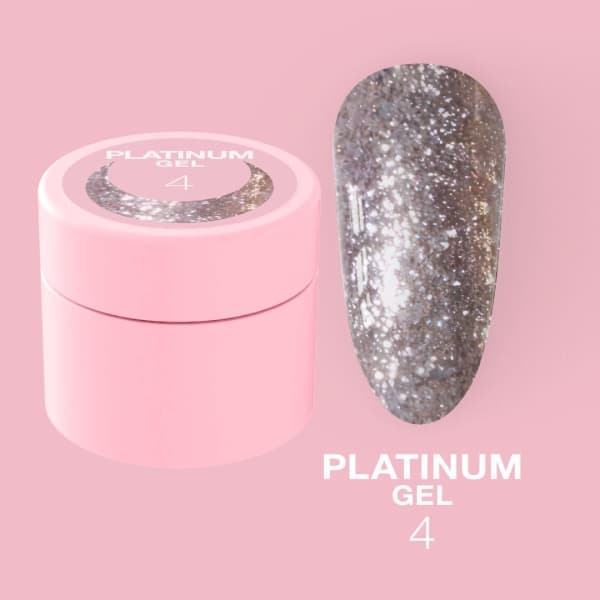 Platinum Gel Nº4 – Prateado com Toque Dourado  – 5 ml LUNAmoon