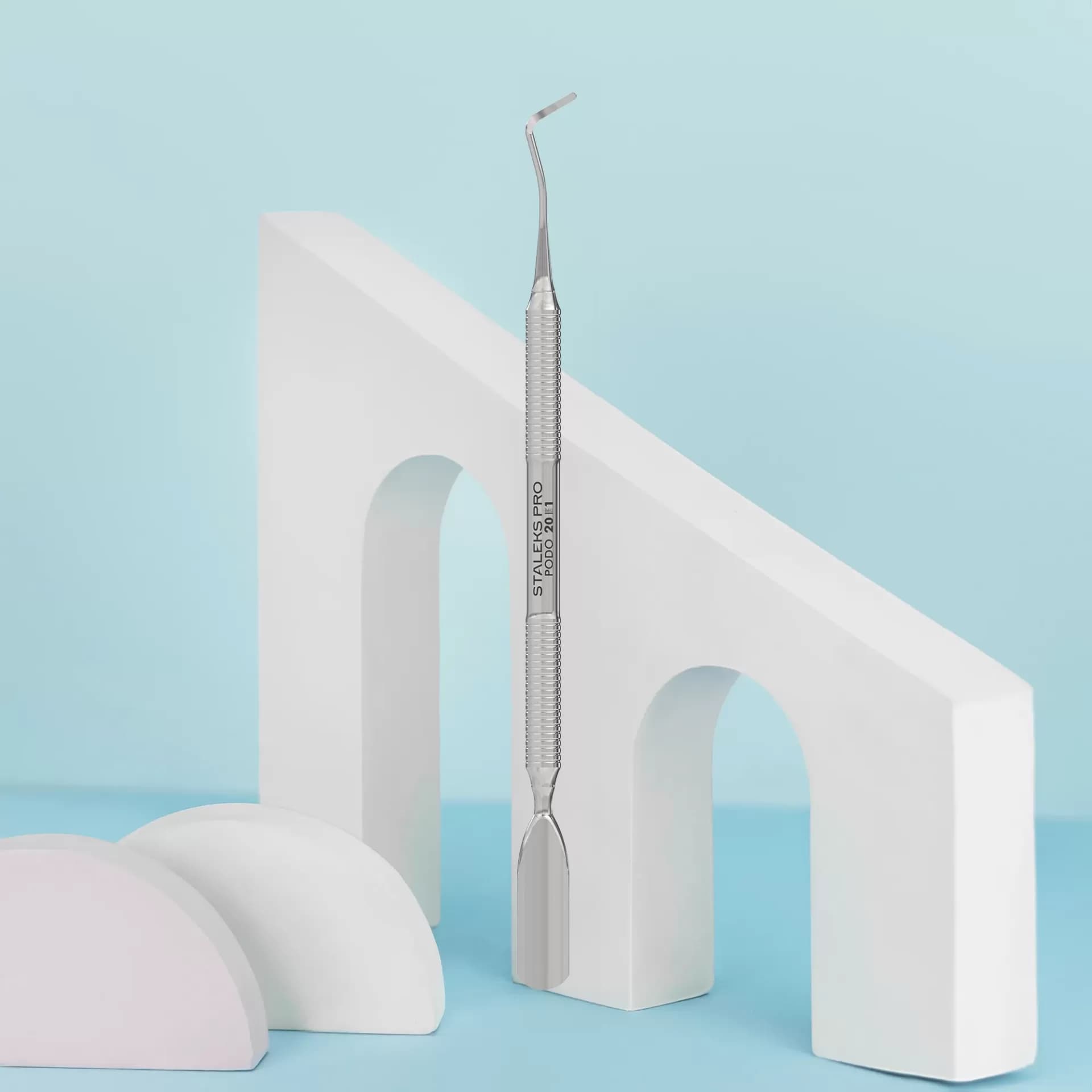 Ferramenta de Pedicura PODO 20 TYPE 1 (Cureta + Empurrador Redondo)