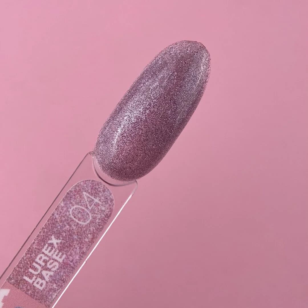 Lurex Base Pink Nº4 – Base Camuflaje Rosa con Glitter – 13 ml LUNAmoon - 2