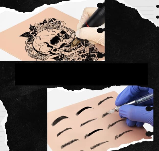 Pele Sintética Prática Tatuagem | Micropigmentação| Microblading | Dupla Face - 4