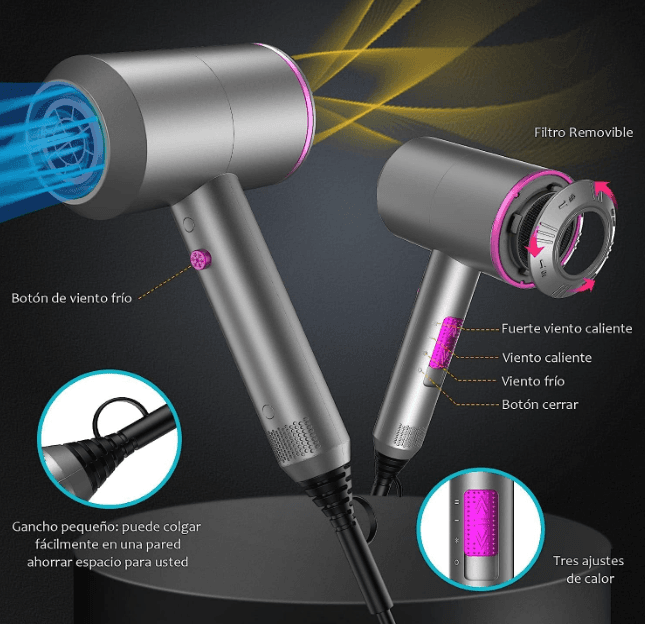 Secador de Pelo Iónico 2000 W - 2