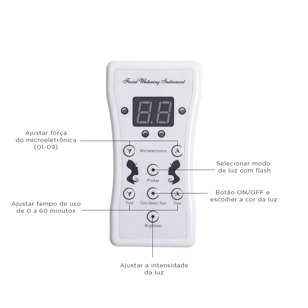 Máscara Led Facial y Cuello 7 Colores Fototerapia - 3