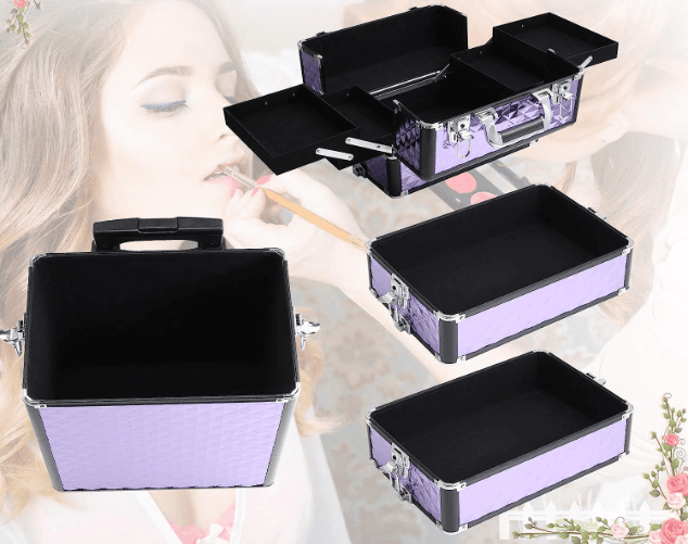 Mala Trolley Profissional Estética 4 em 1 Lilás - 3