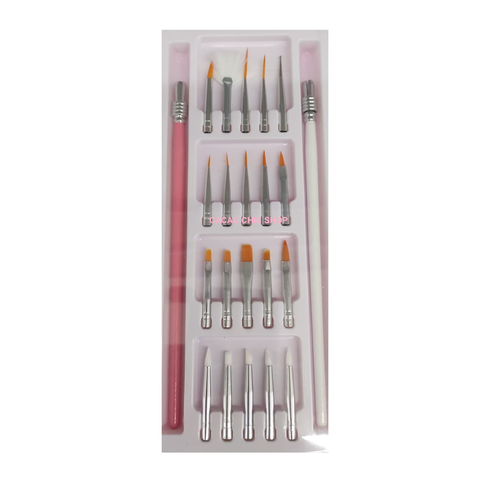 Conjunto de Pinceles Nail Art 22 Piezas - 1