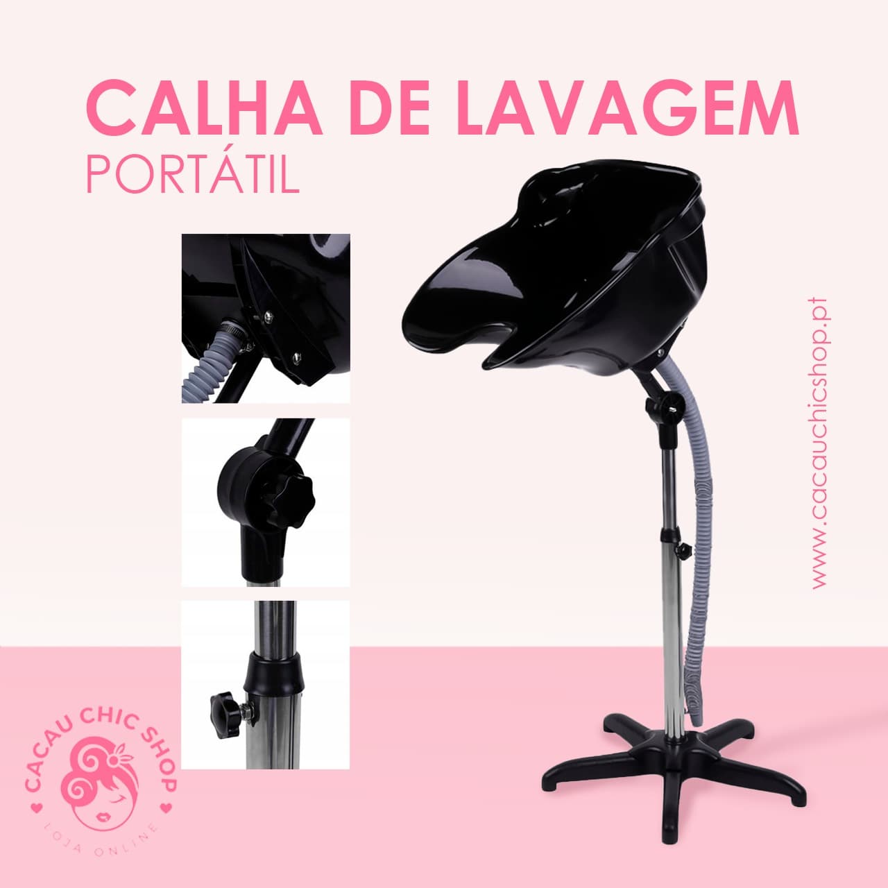 Rampa/Calha de Lavagem Funda com Tubo de Escoamento