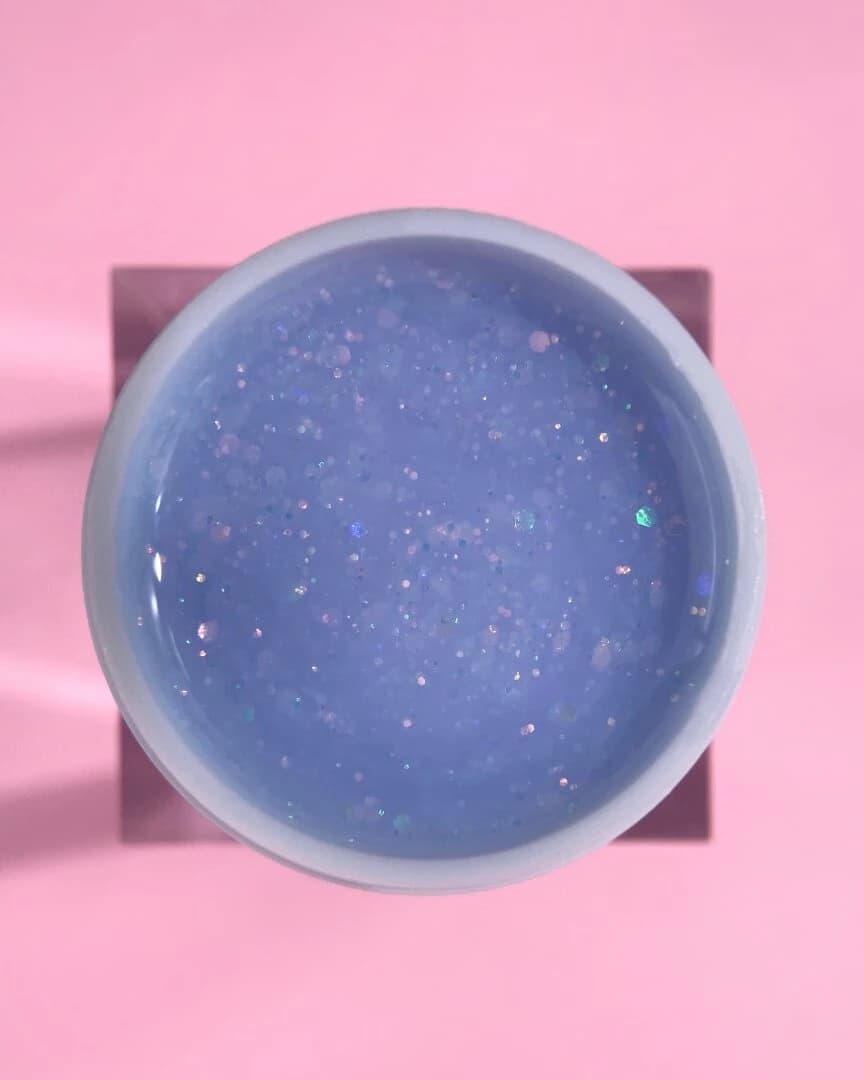 Diamond Gel Nº5 – Gel de Construction Bleu-Gris Pailleté – 15 ml LUNAmoon - 3