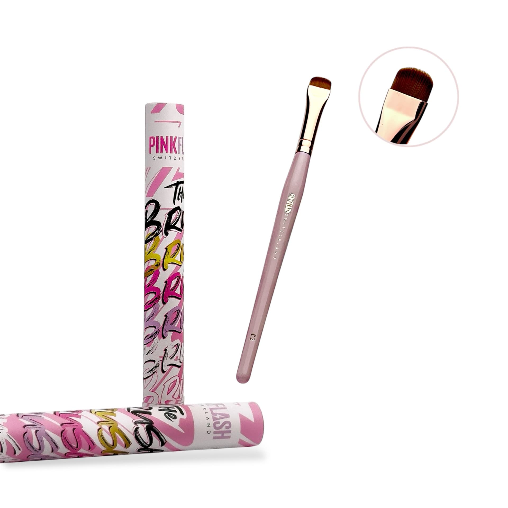 Pink Flash Fine Lines 02 - Pincel Para Laminação, Coloração, Mapeamento