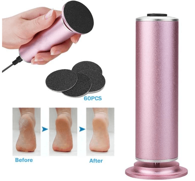 🌸 Épilateur Électrique Callosités des Pieds Rose - 1