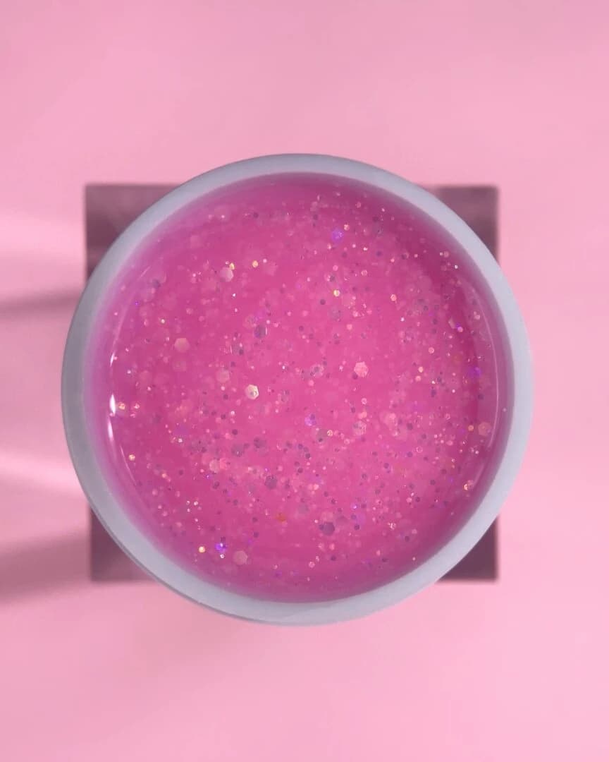 Diamond Gel Nº4 – Gel Construção Rosa Glitter – 15 ml LUNAmoon - 3