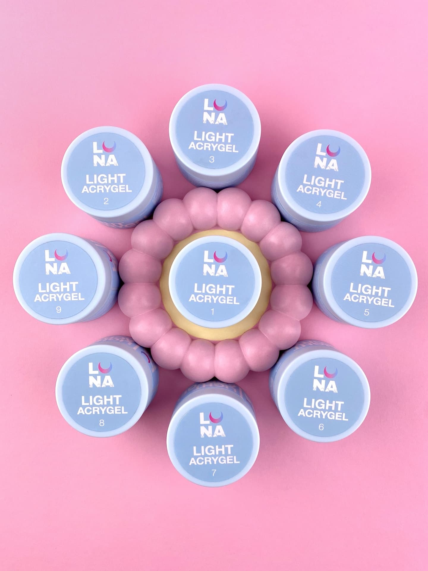 Acrygel Light Nº4 – Rose Pâle Lait – 50 ml LUNAmoon - 5