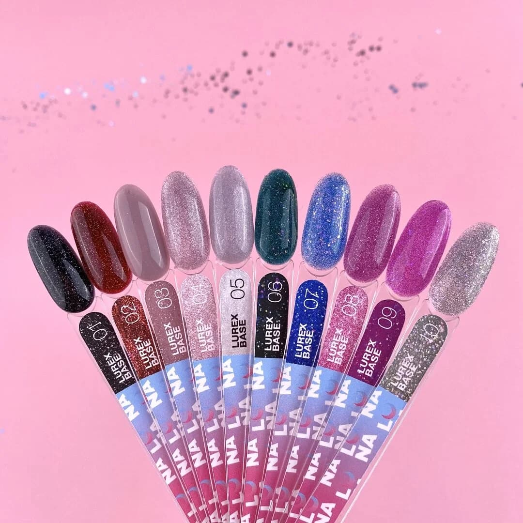 Lurex Base Nr. 7 – Reflektierende Camouflage-Basis in Hellblau mit Glitter – 13 ml LUNAmoon - 6