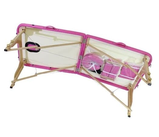 🌸 Marquesa Portátil Rosa Madeira 2 Corpos - 3