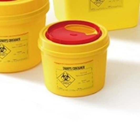 Contentor Lixo P/ Agulhas Usadas 1L Redondo - 3