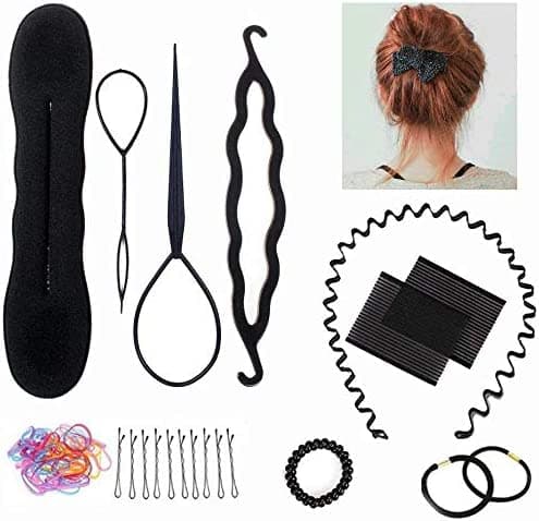 Cabeça de Manequim 60cm com 70% Cabelo Real com Suporte de Mesa + Acessórios - 7