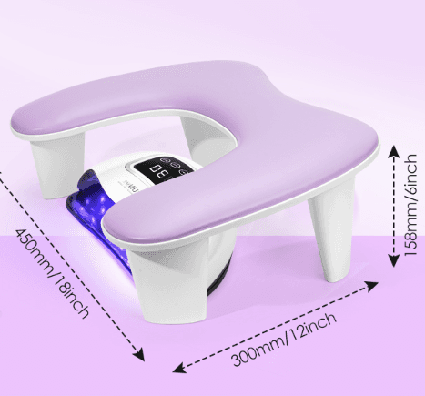 Apoio de Braços para Unhas em Pele Sintética – Formato U - 7