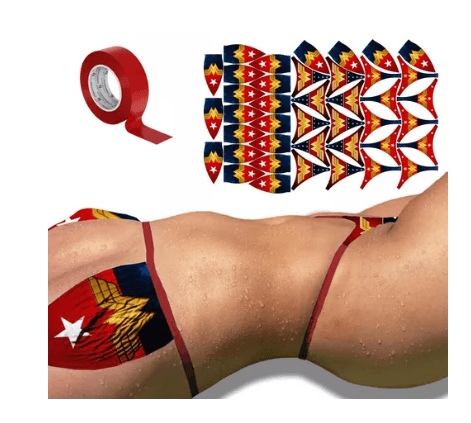 Kit Bronze - 1 Cartela De Biquíni Adesivo + 1 Fita - PRÉ-VENDA📍20 a 35 dias úteis - 5