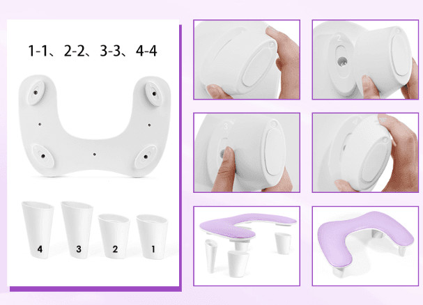 Apoio de Braços para Unhas em Pele Sintética – Formato U - 8