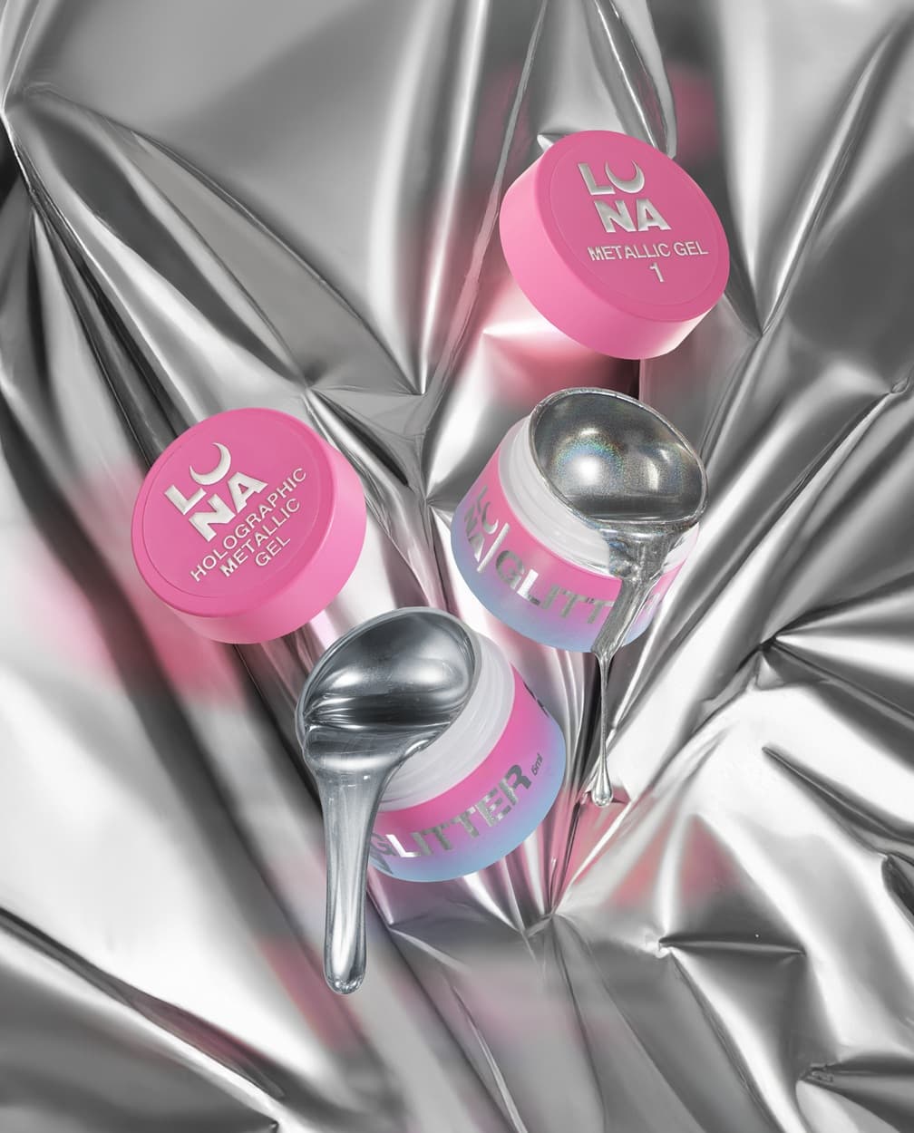 Holographic Metallic Gel – Gel Holográfico Metálico – 5 ml LUNAmoon - 2