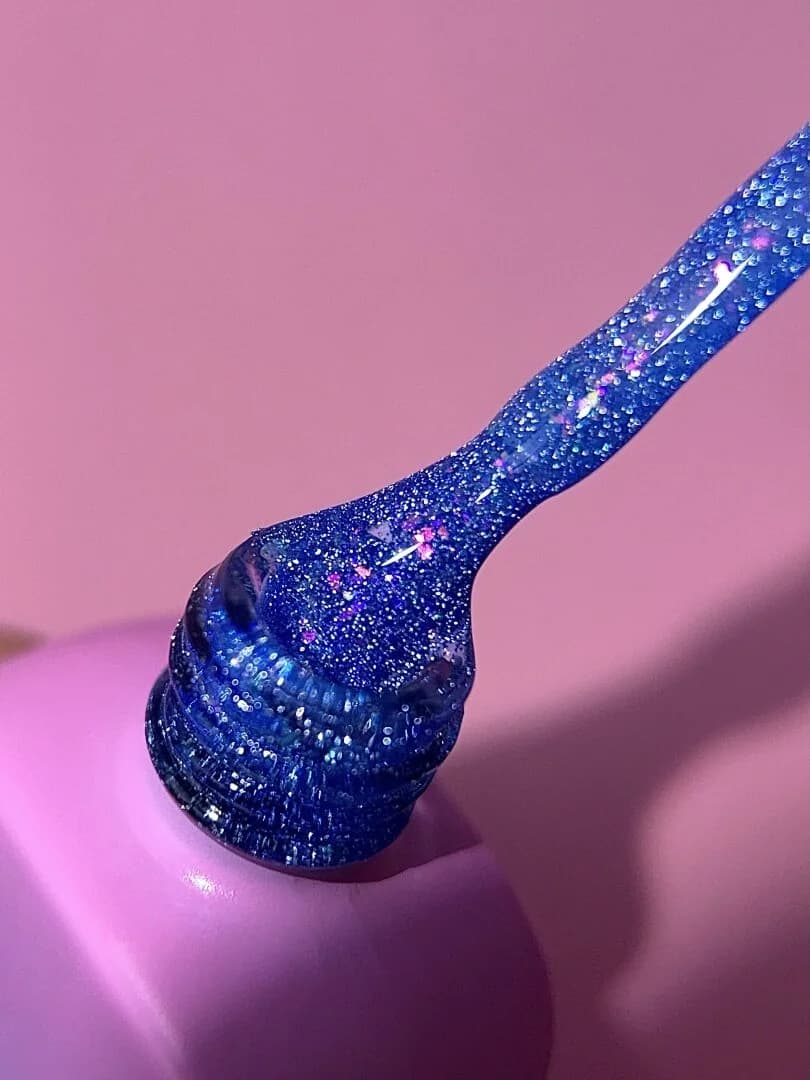 Lurex Base Nr. 7 – Reflektierende Camouflage-Basis in Hellblau mit Glitter – 13 ml LUNAmoon - 5