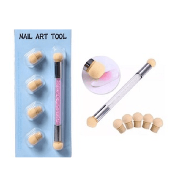 Kit Pincel Esfumar Nail Art Unhas Degradê / Baby Boomer - 3