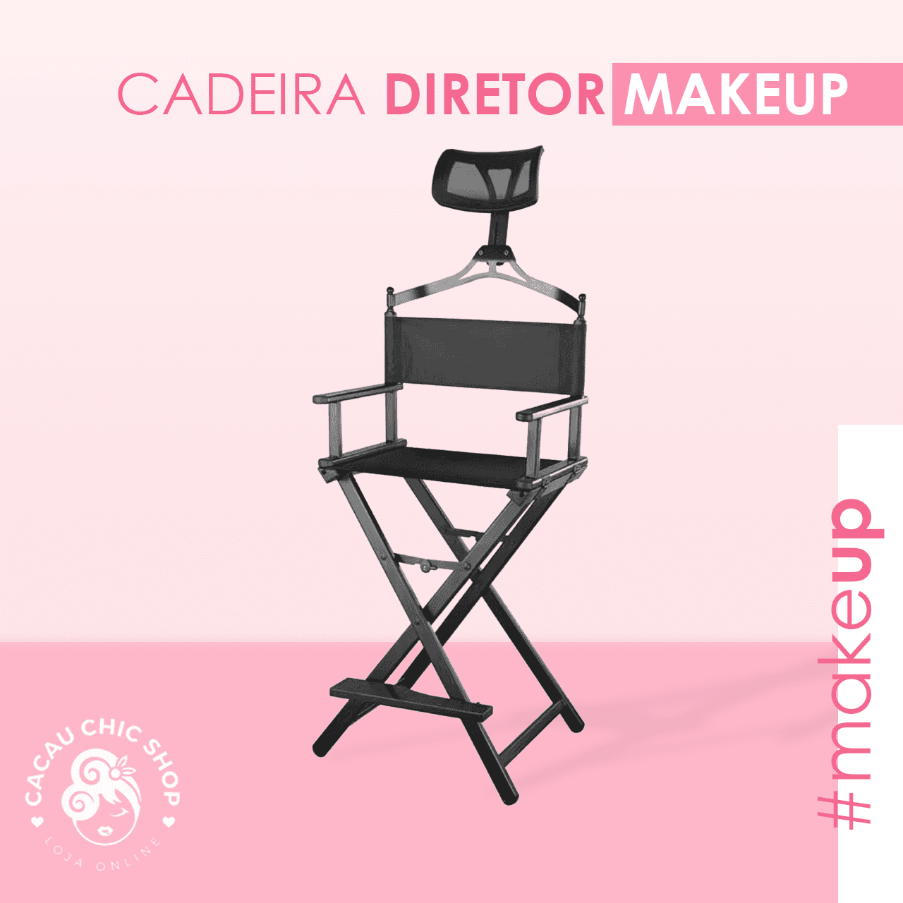 Cadeira Maquilhagem Director Cabeleireiro Cinema Com Apoio Cabeça