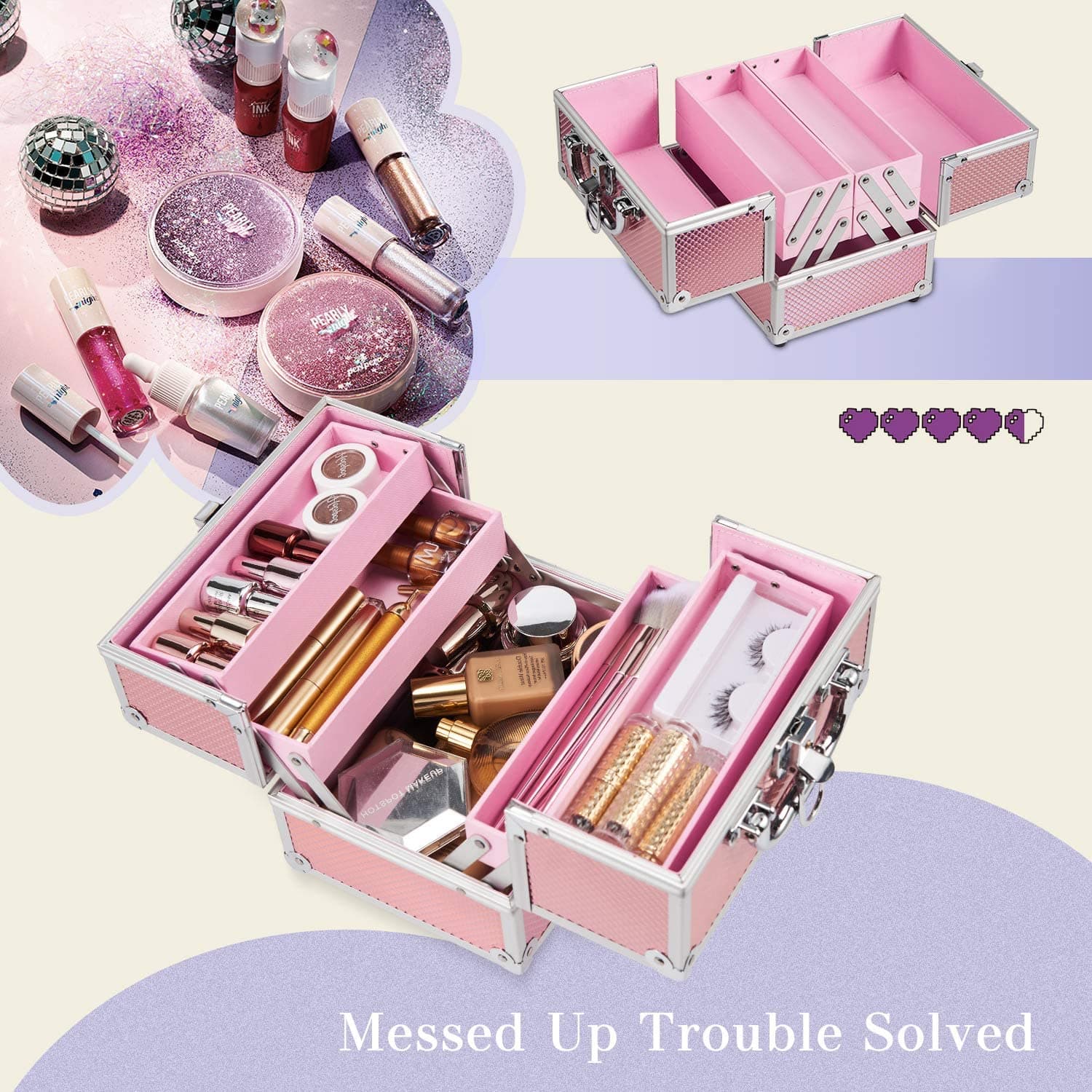 Trousse Cosmétique Professionnelle Makeup Sirène - 4