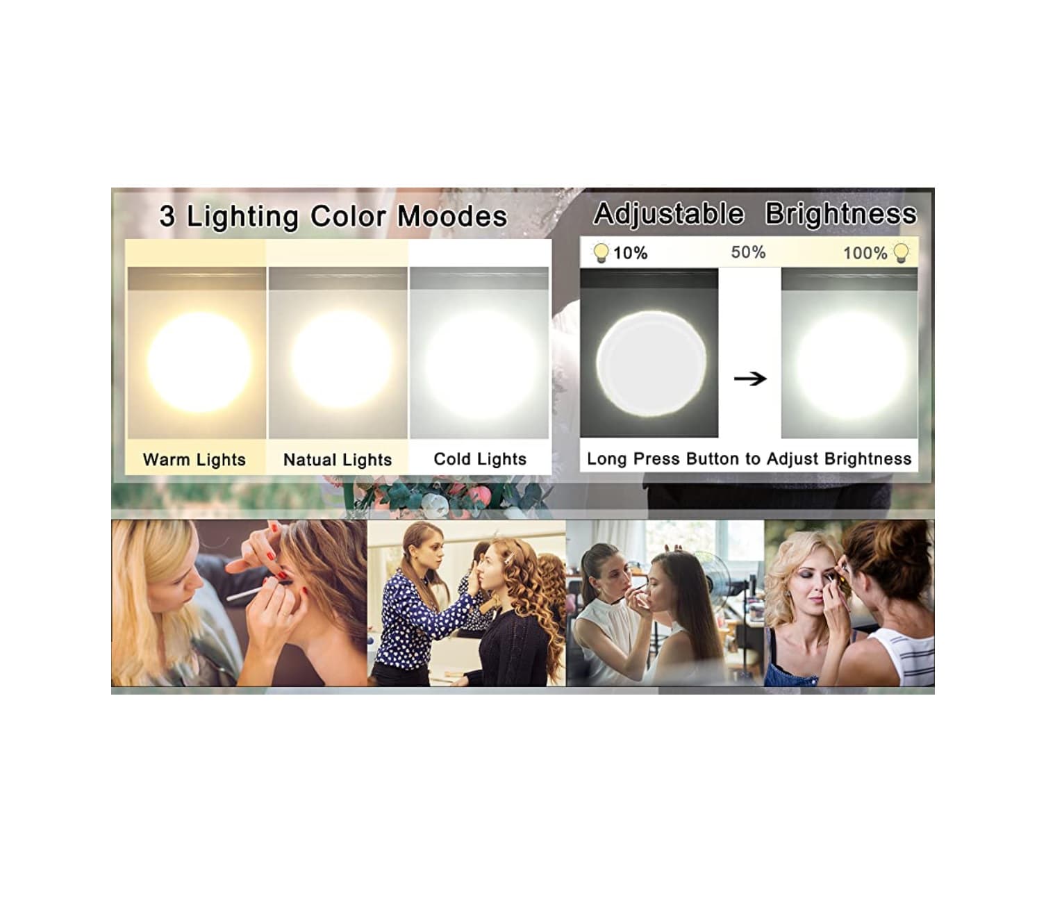 🌸 Trolley Rose Camarim Professionnel avec Lumières LED Bluetooth - 3