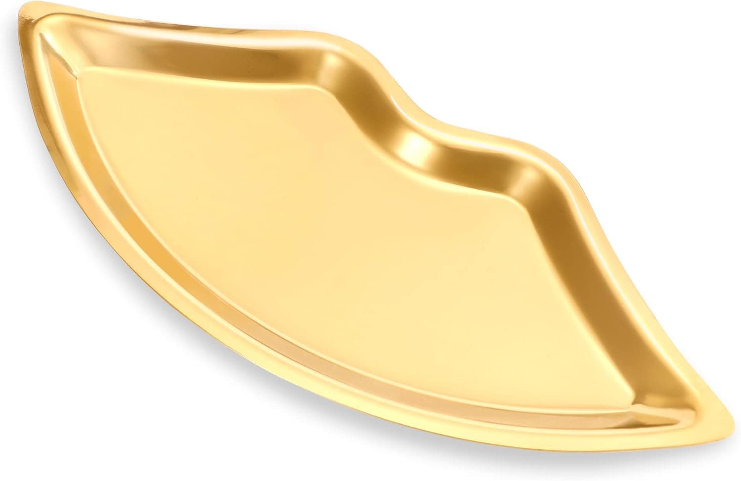 Bandeja Lábio Dourada Inox
