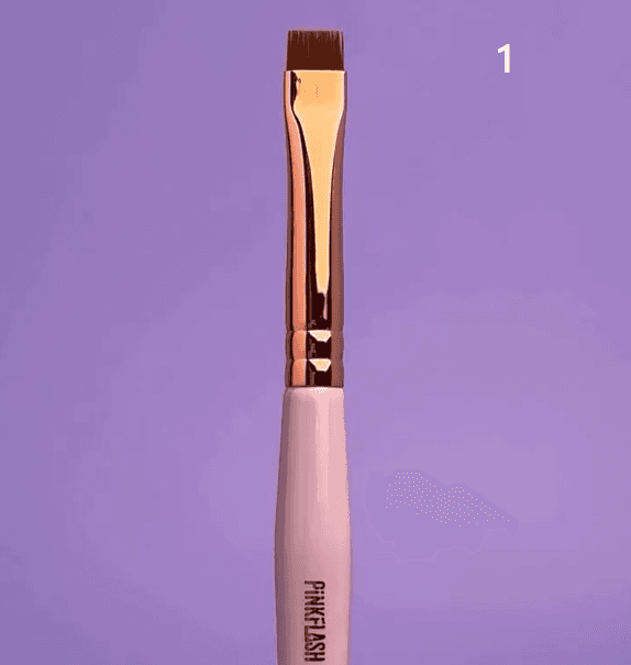 Pink Flash Fine Lines 01 - Pincel Para Tintura e Definição de Sobrancelhas - 3