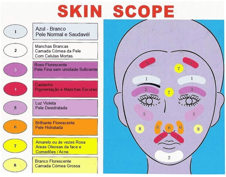 Analisador de Pele Portátil com Lupa e UV - 7