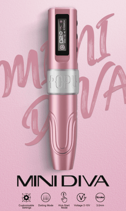 Dermógrafo Pen POPU Mini Diva 3.0 Sem fio + Mala - 4
