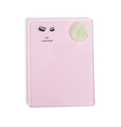 🌸 Placa Soporte Acrílica con Piedra Jade - Extensión de Pestañas - 1