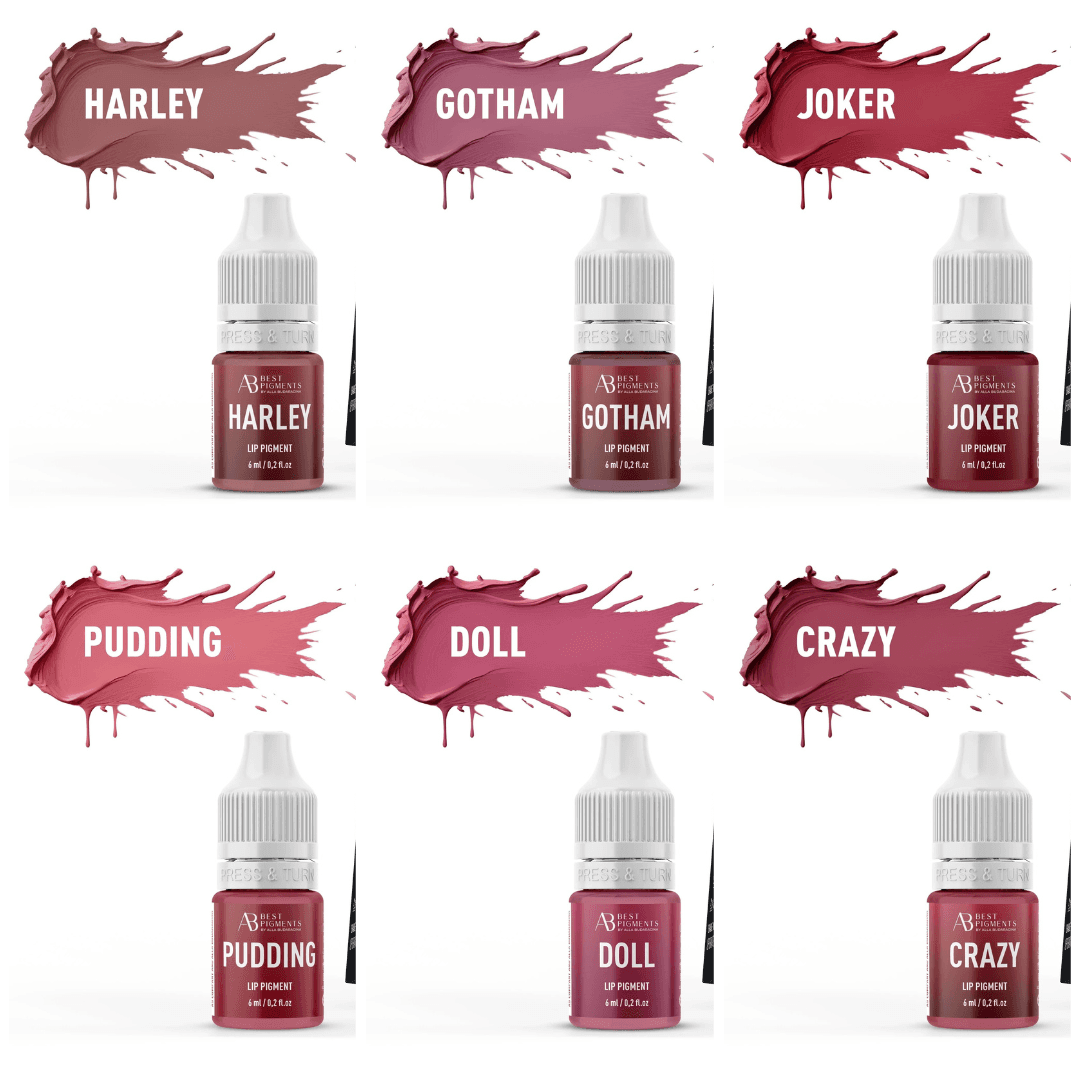 Kit 6 Pigmentos Híbridos para Lábios Harley Quinn – AS COMPANY - 3