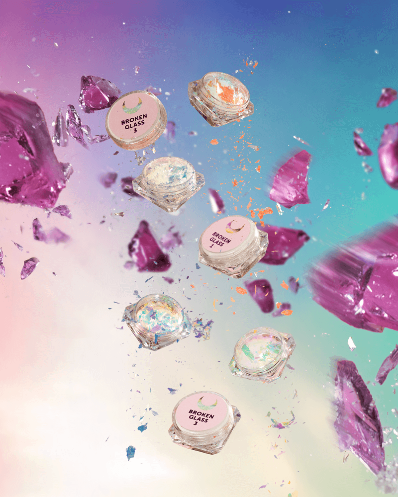 Kit Broken Glass Dry Glitter – Paillettes Flocons (6 couleurs) – LUNAmoon - 5