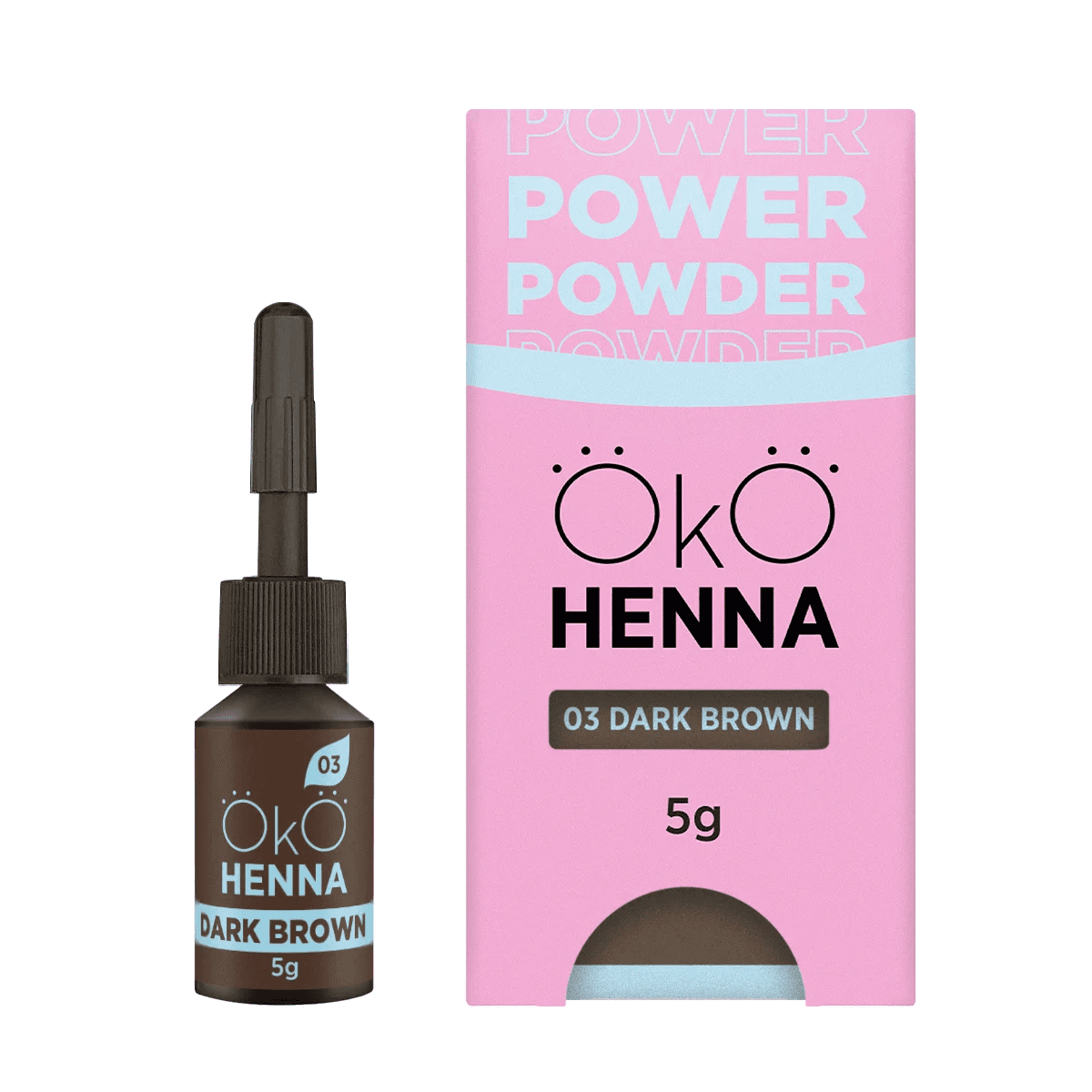 Henna Sobrancelhas OKO Power Powder Castanho Escuro 5 g