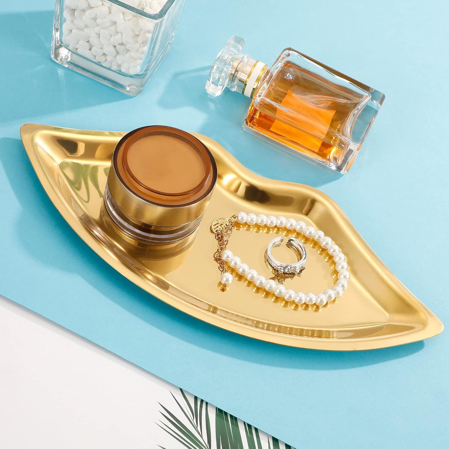 Bandeja Lábio Dourada Inox - 3